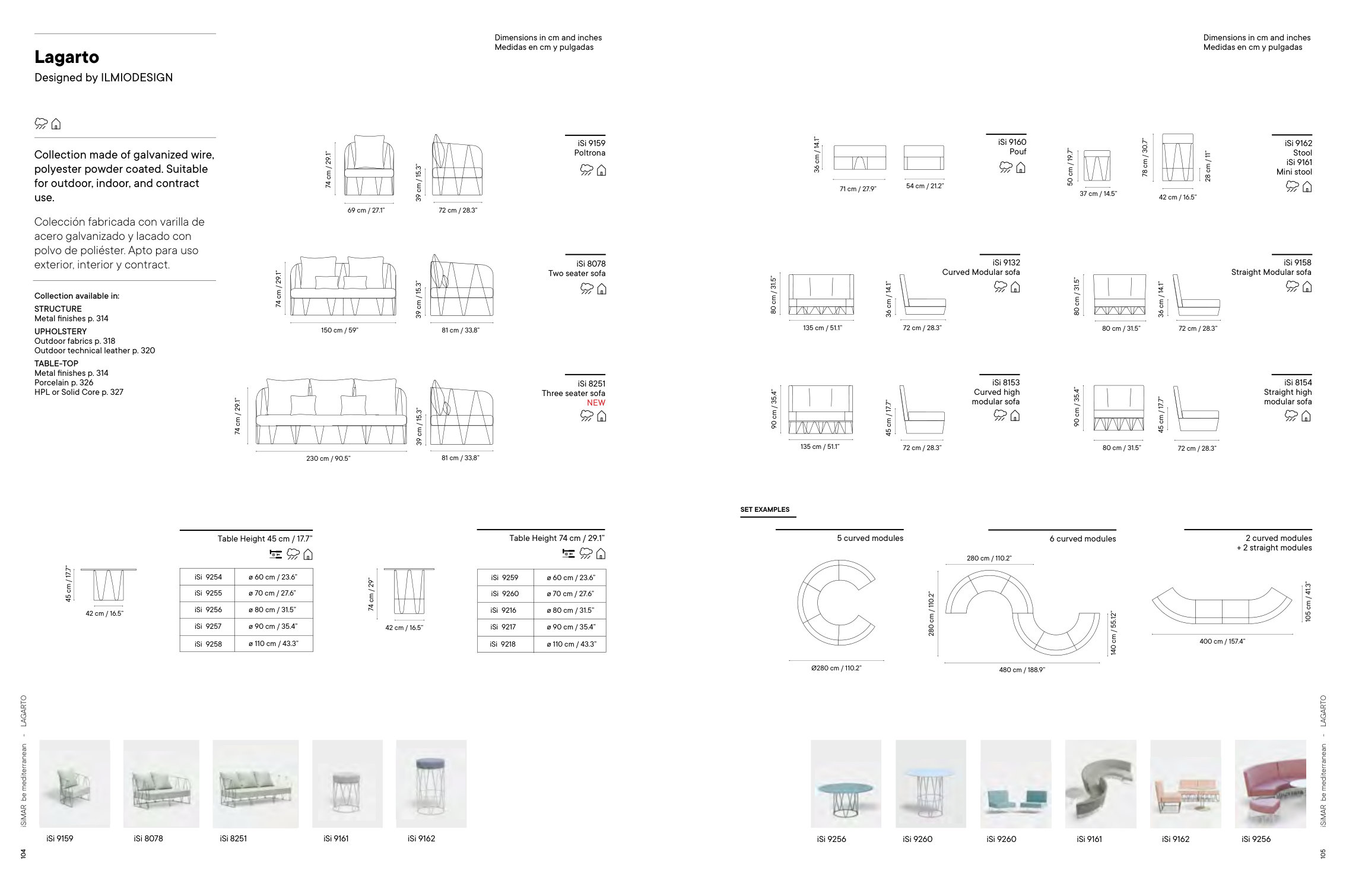 Table Ø90 (H74) — as printed in iSiMAR — Catalogue 2026