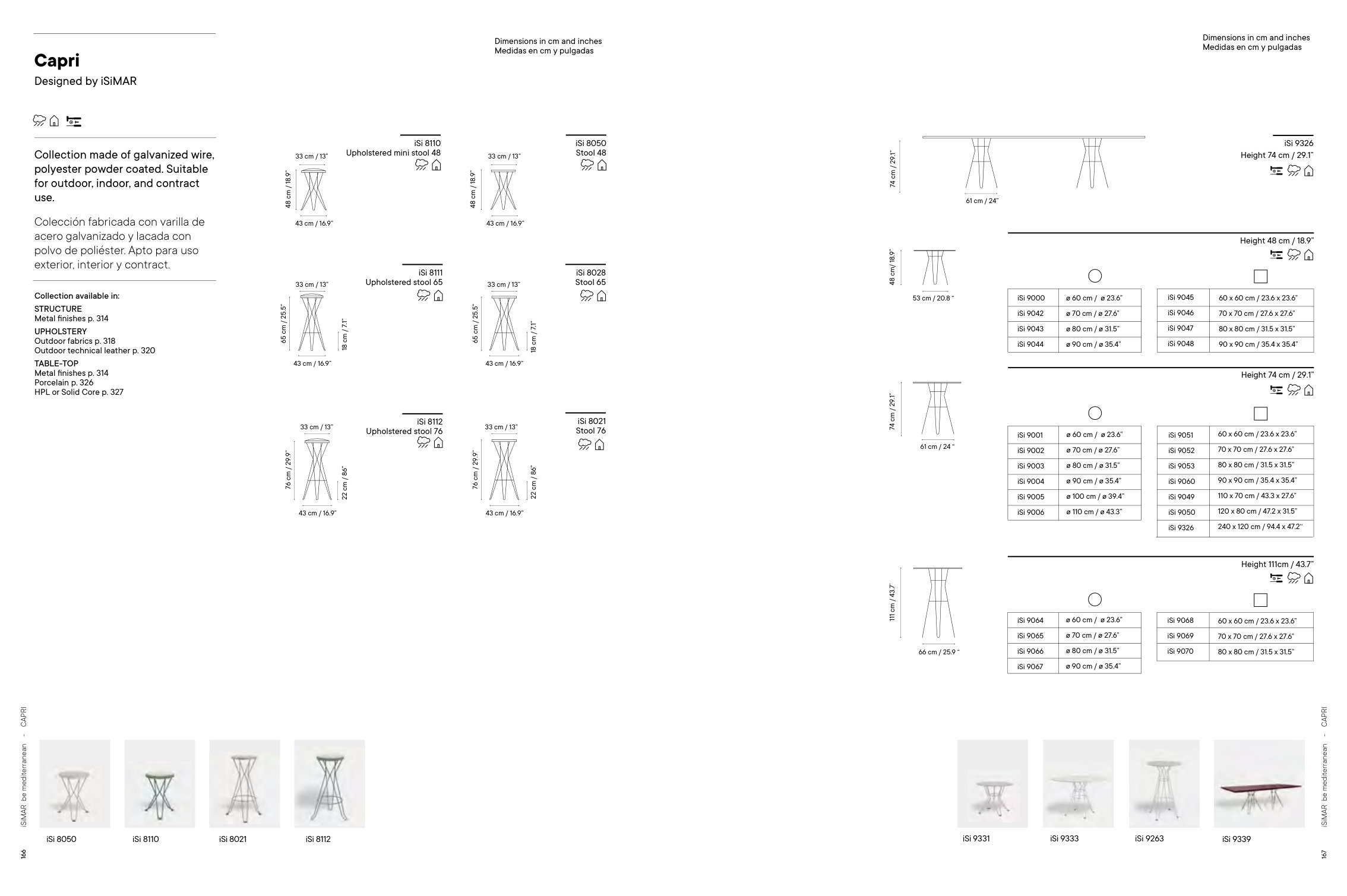 Table diam90 (H48) — as printed in iSiMAR — Catalogue 2026