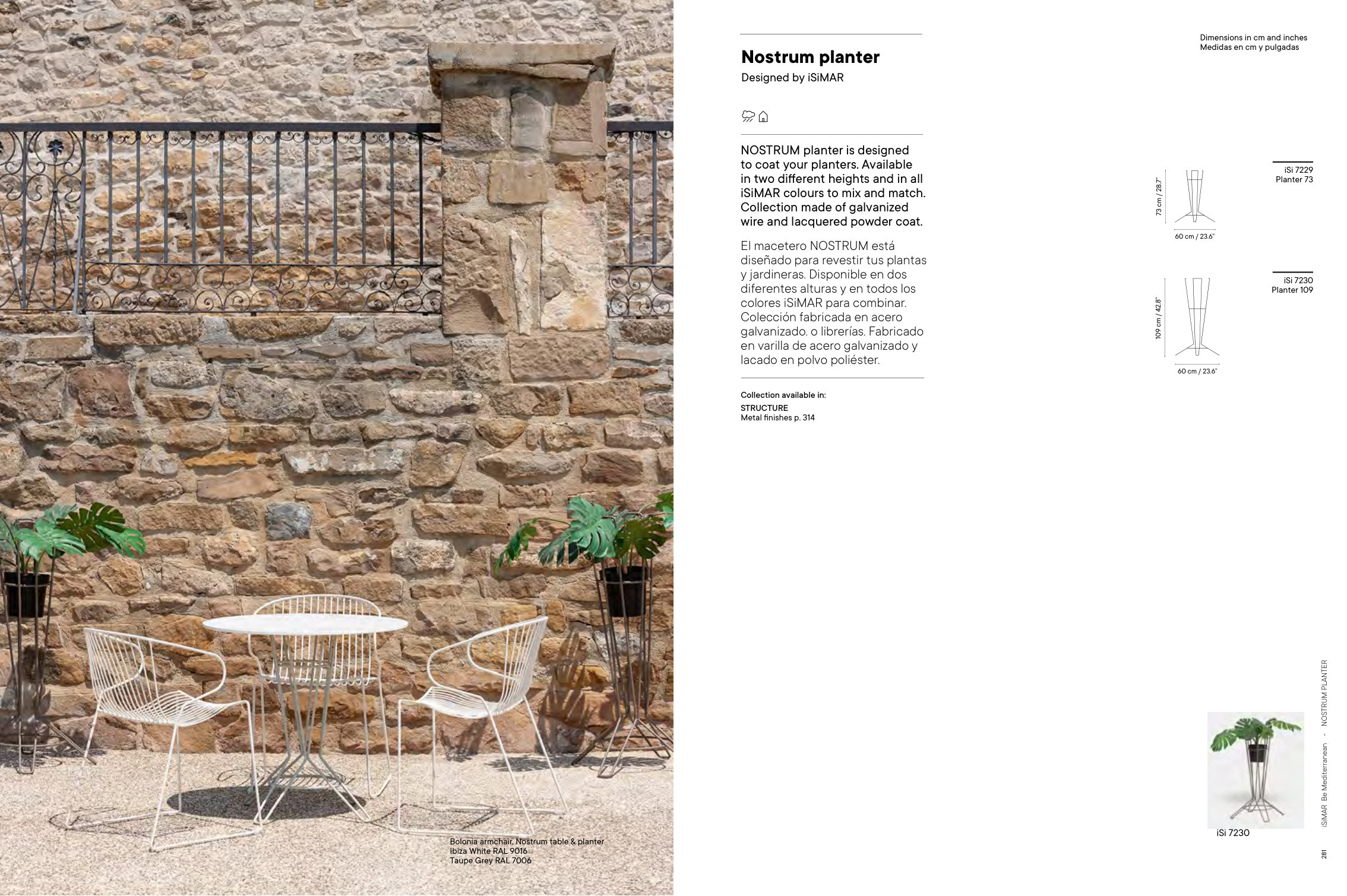 Nostrum Planter 73 — as printed in iSiMAR — Catalogue 2026