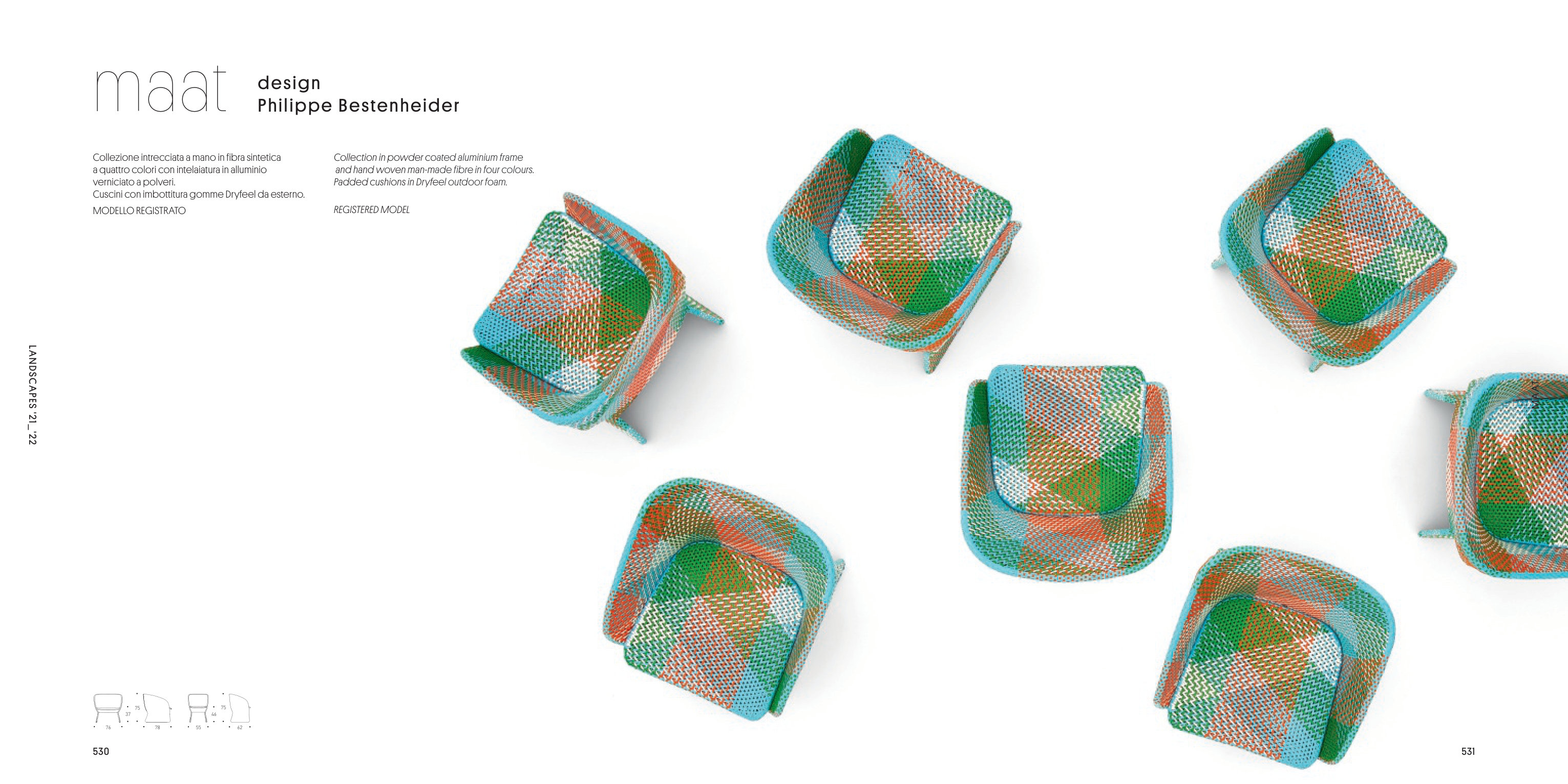 Maat poltrona lounge — as printed in Varaschin — Landscapes 2021