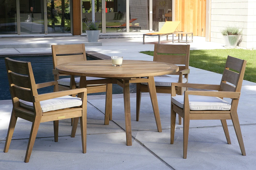 52" Round Dining Table — Kingsley Bate range-page photograph