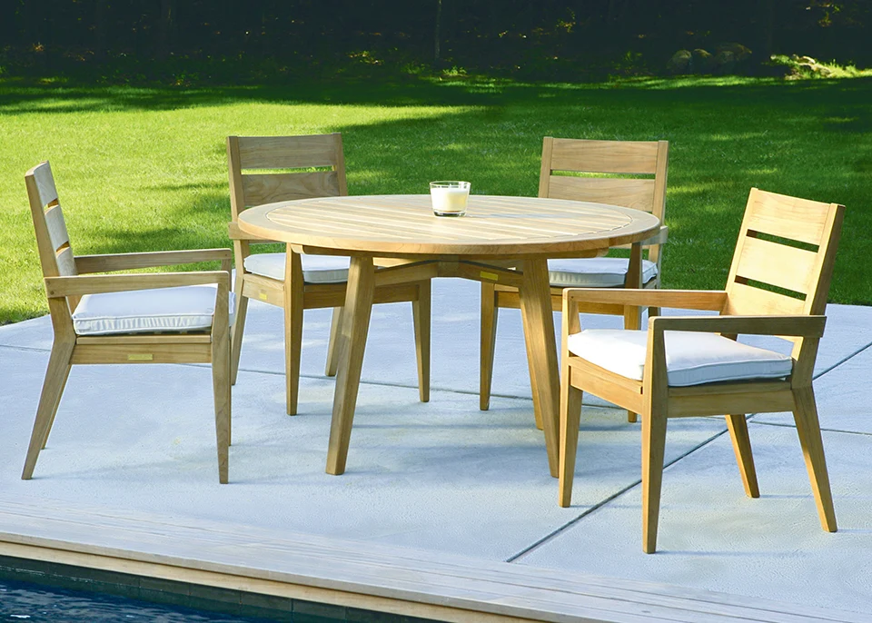 52" Round Dining Table — Kingsley Bate range-page photograph