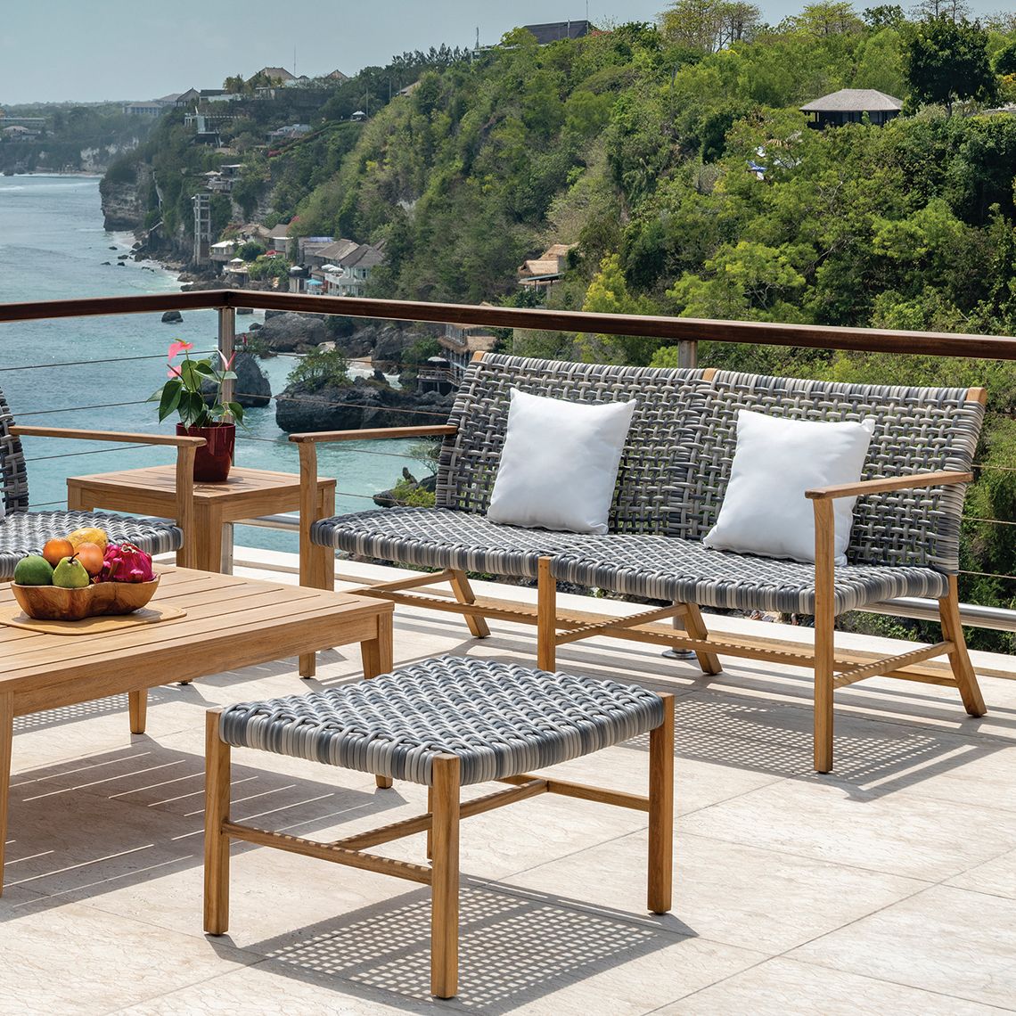 Teak Club Settee — Kingsley Bate range-page photograph