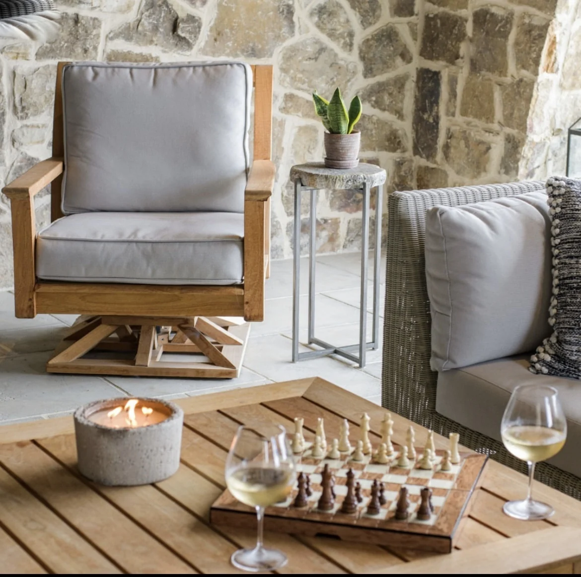 Swivel Rocker Lounge Chair — Kingsley Bate range-page photograph