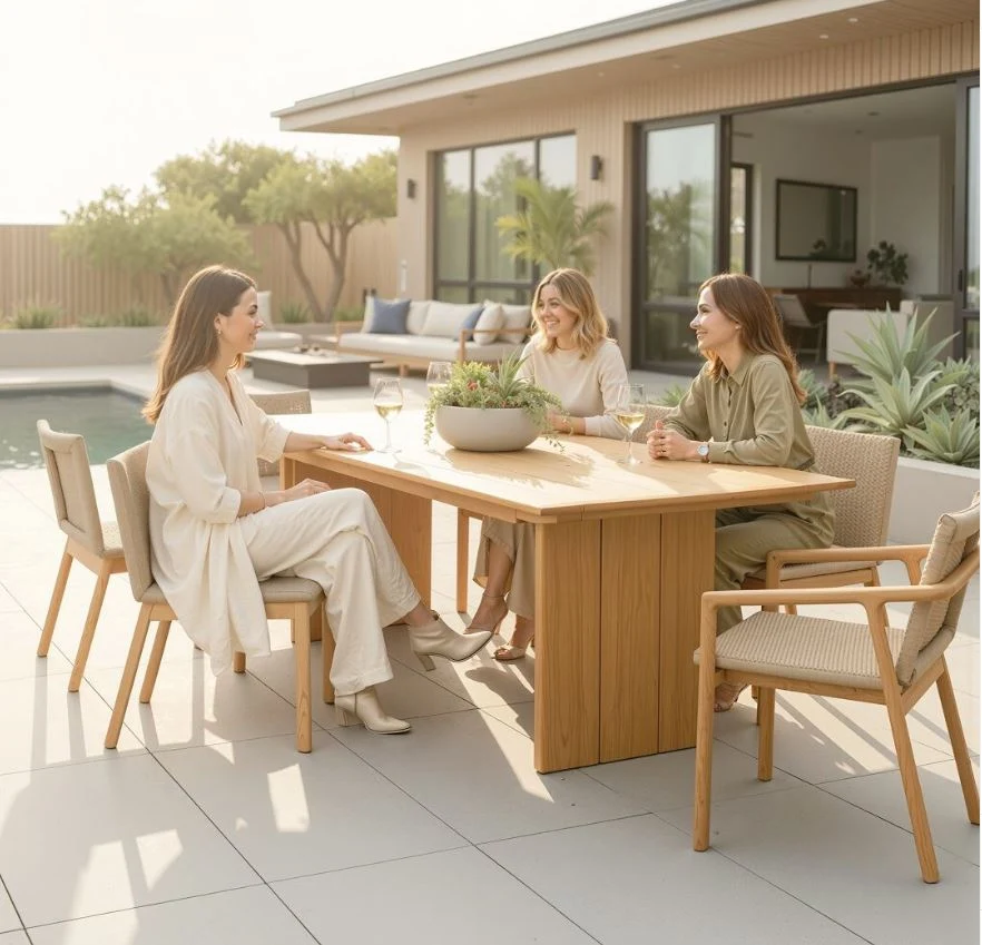275cm Rectangular Dining Table — Kingsley Bate range-page photograph