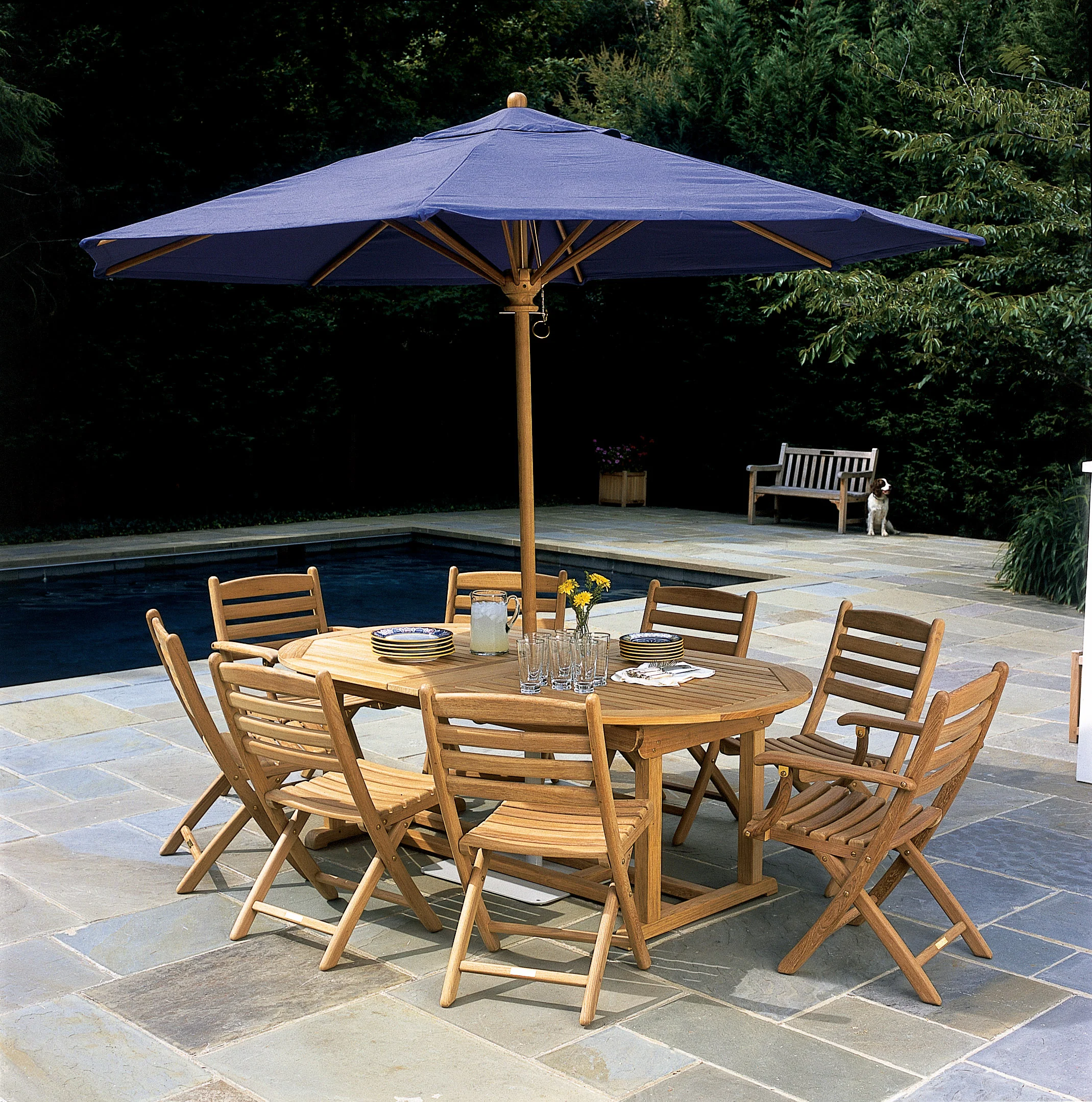 114" Oval Extension Table — Kingsley Bate range-page photograph