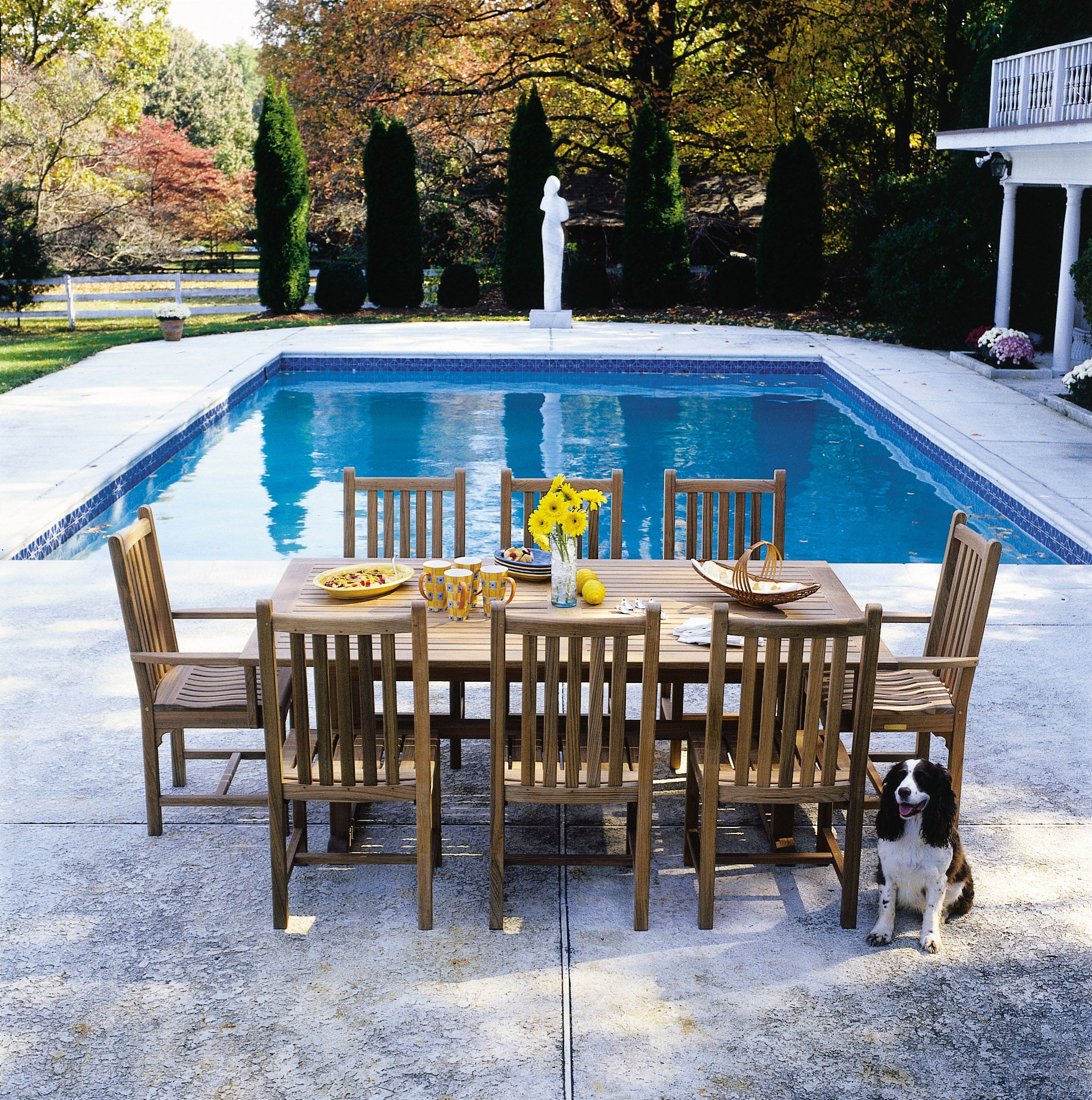 122" Oval Extension Table — Kingsley Bate range-page photograph