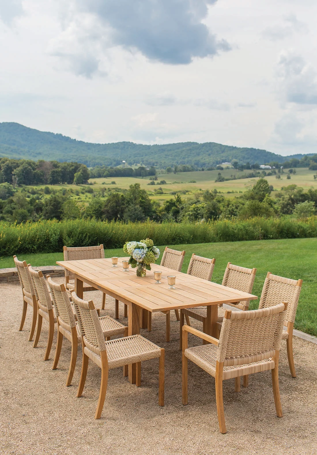 Dining Arm Chair - Charcoal Rope — Kingsley Bate range-page photograph