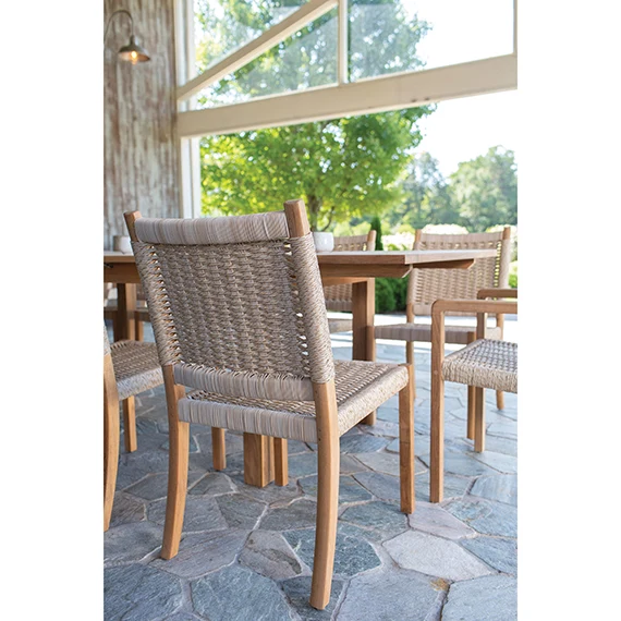 Dining Side Chair - Charcoal rope — Kingsley Bate range-page photograph