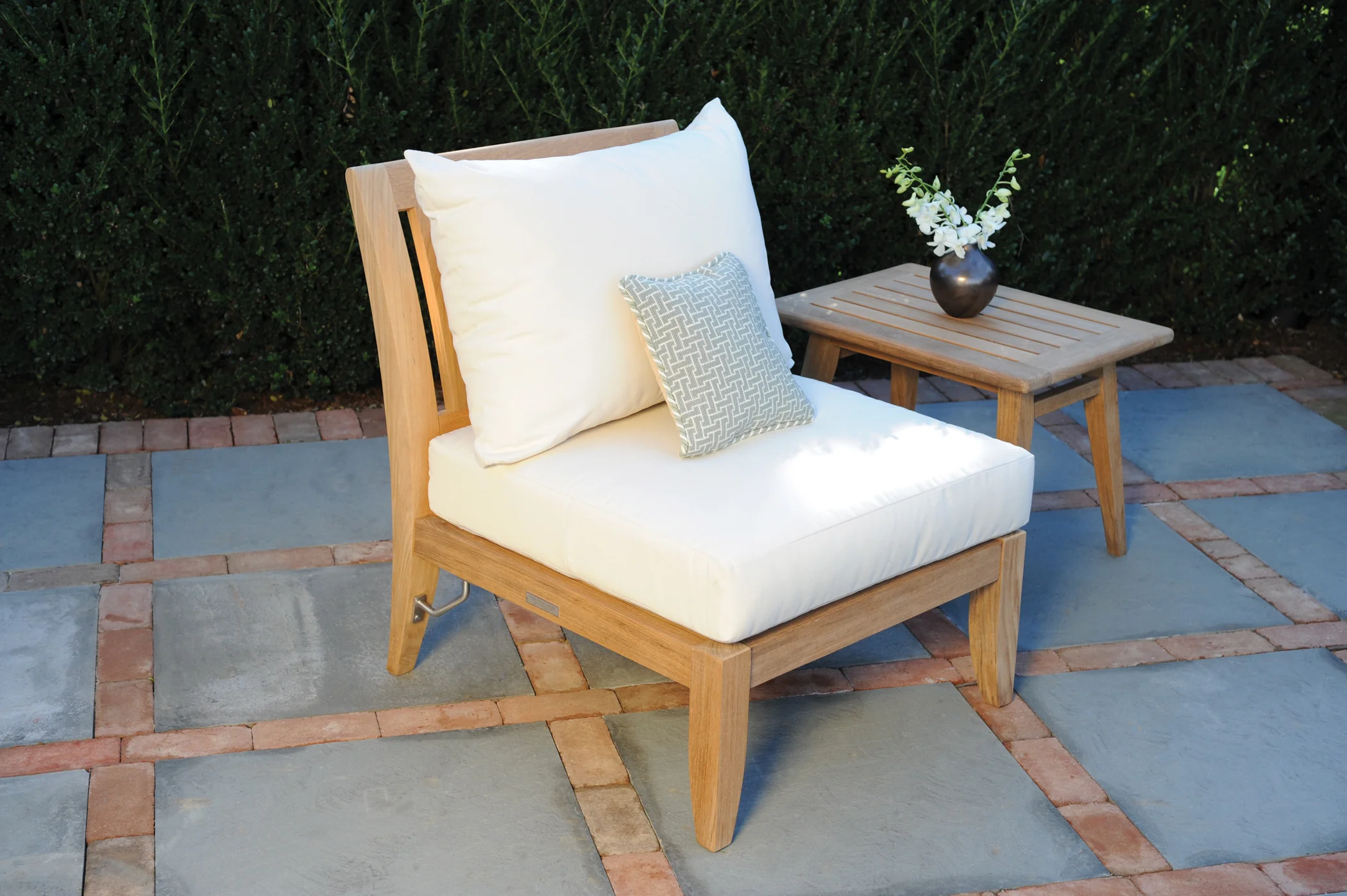 Sectional Armless Chair — Kingsley Bate range-page photograph