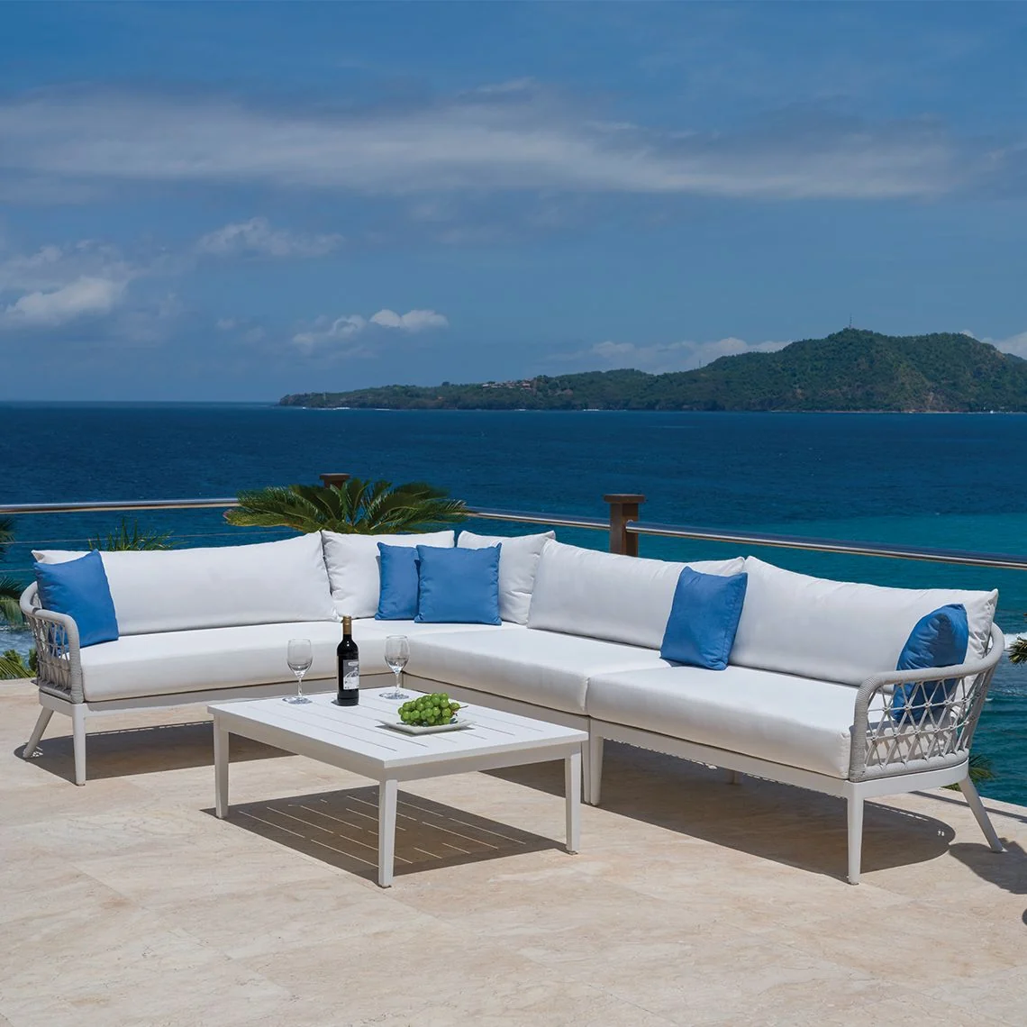Aluminium Sofa Corner Module — Kingsley Bate range-page photograph