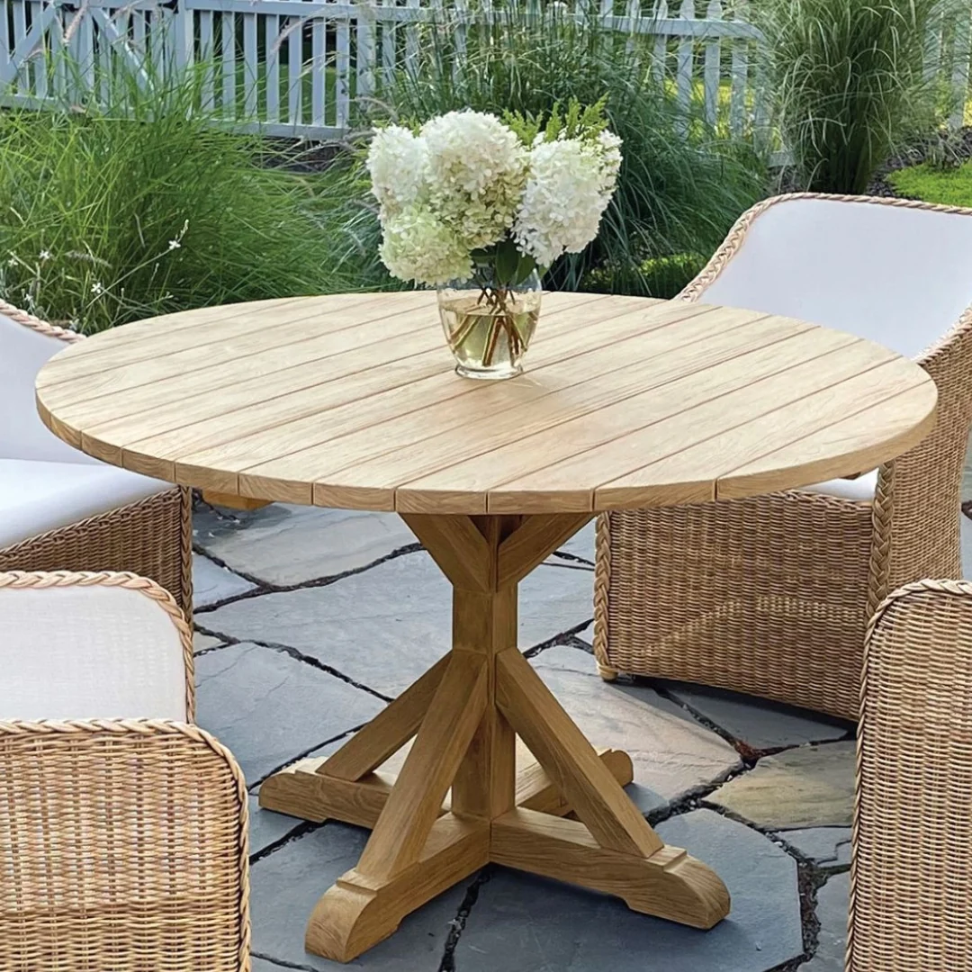50" Round Dining Table — Kingsley Bate range-page photograph