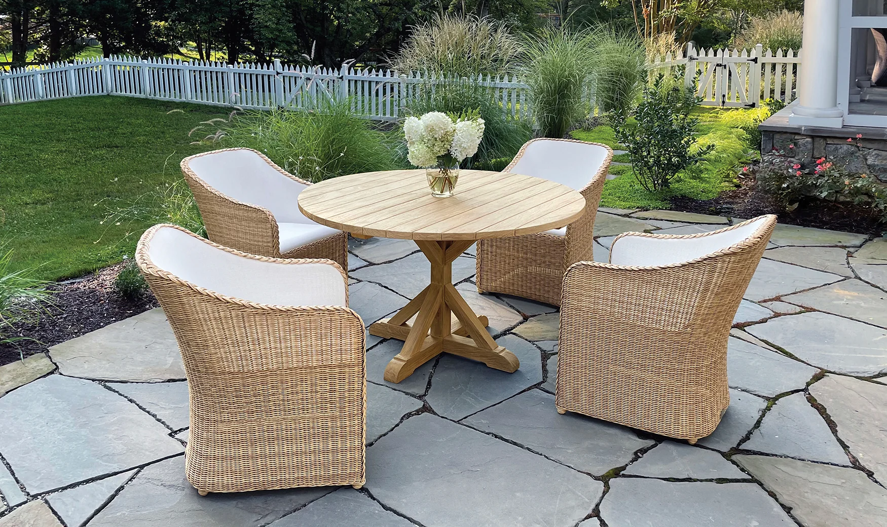50" Round Dining Table — Kingsley Bate range-page photograph