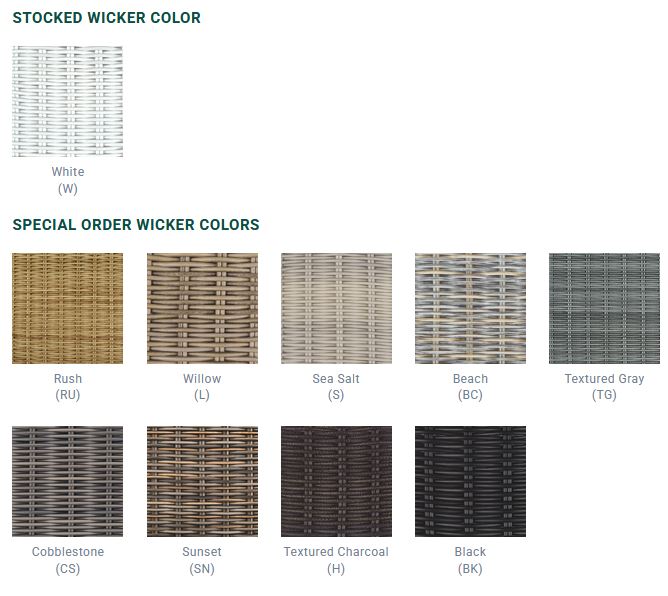 Cape Cod colour options — Kingsley Bate swatch sheet