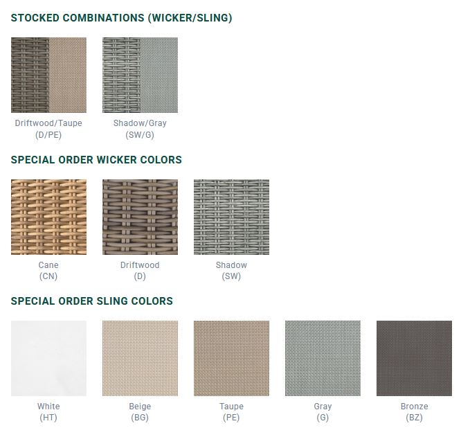 Milano colour options — Kingsley Bate swatch sheet