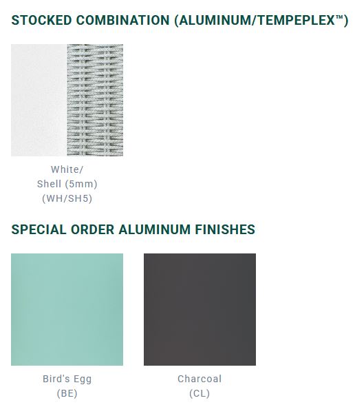 Nevis colour options — Kingsley Bate swatch sheet