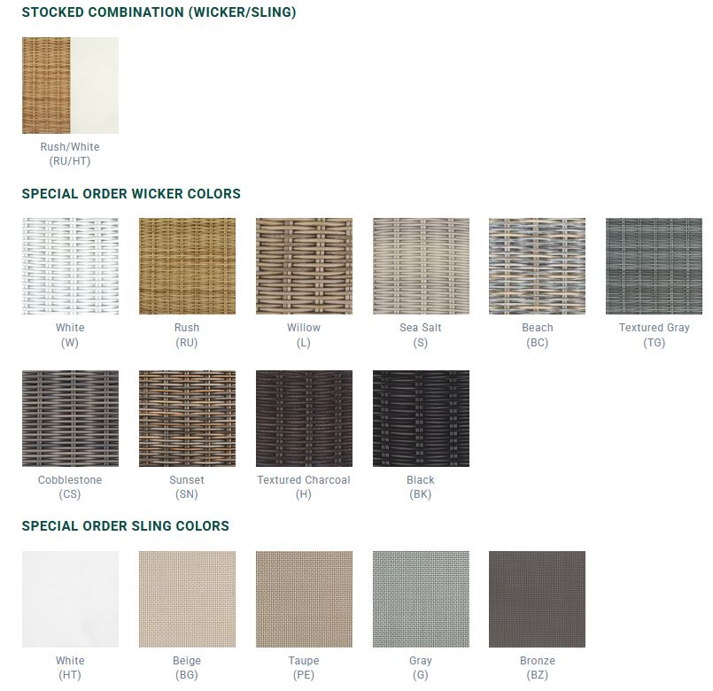 Quogue colour options — Kingsley Bate swatch sheet