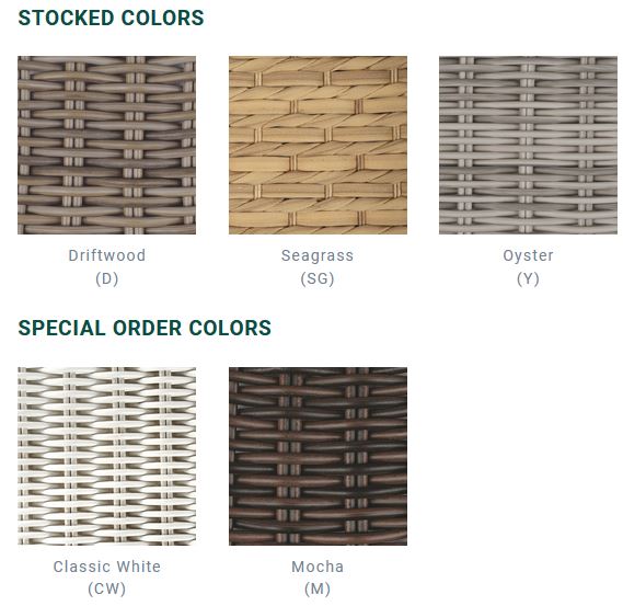 Sag Harbor colour options — Kingsley Bate swatch sheet