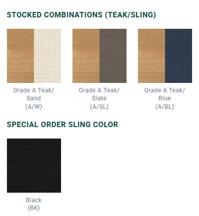 St. Tropez colour options — Kingsley Bate swatch sheet