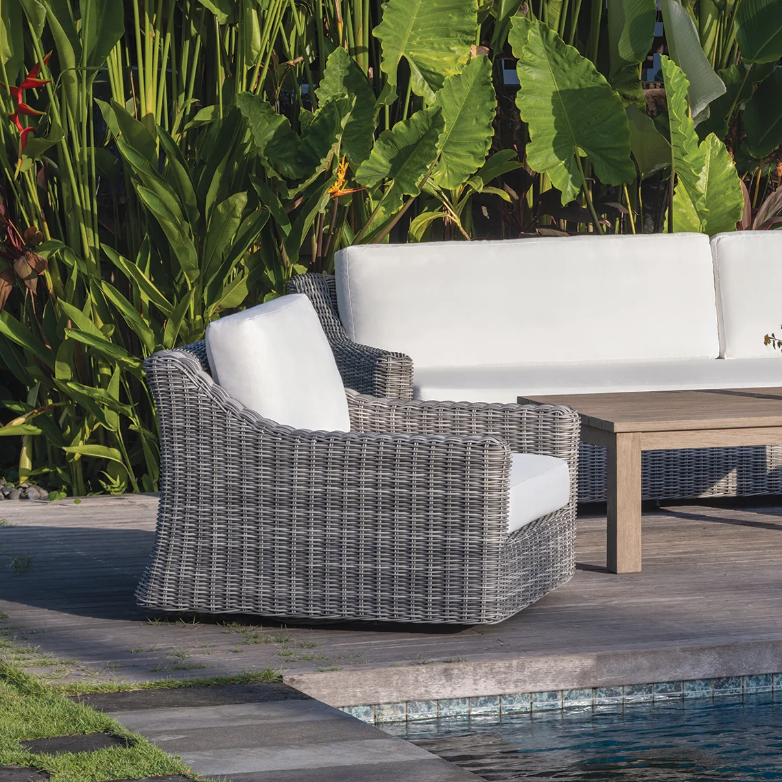 Swivel Rocker Lounge Chair — Kingsley Bate range-page photograph