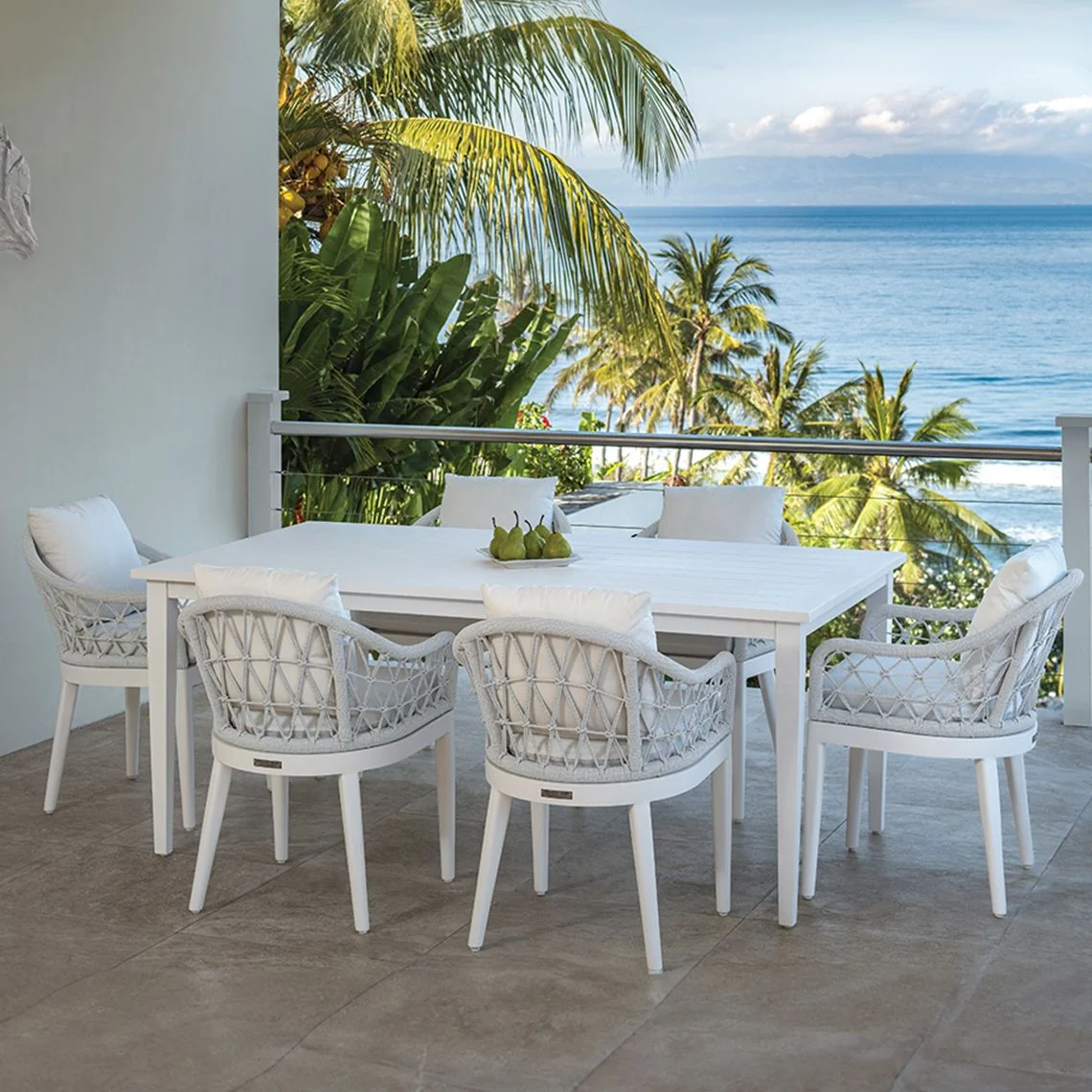 (Aluminium) Dining Table - 183cm — Kingsley Bate range-page photograph