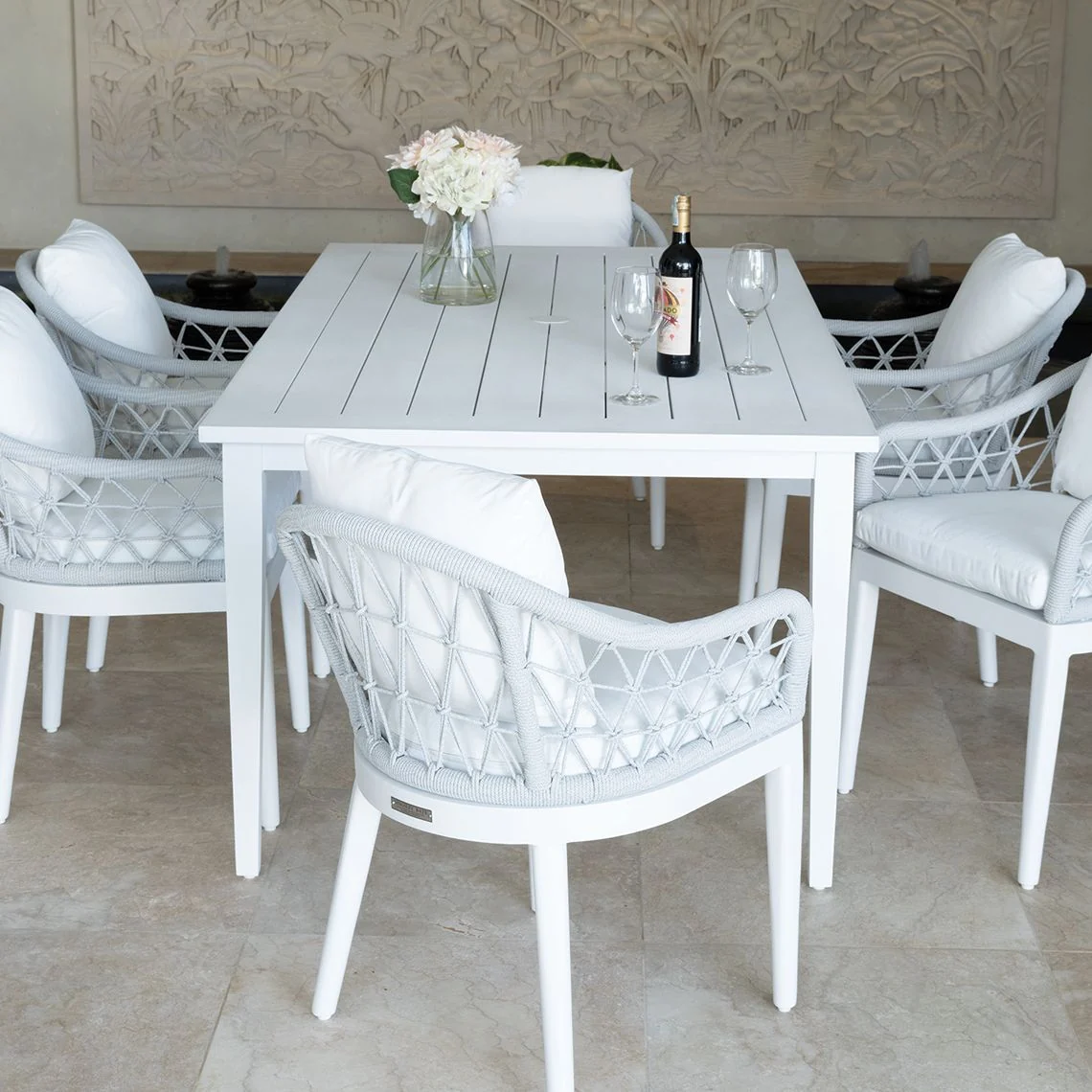 (Aluminium) Dining Table - 183cm — Kingsley Bate range-page photograph