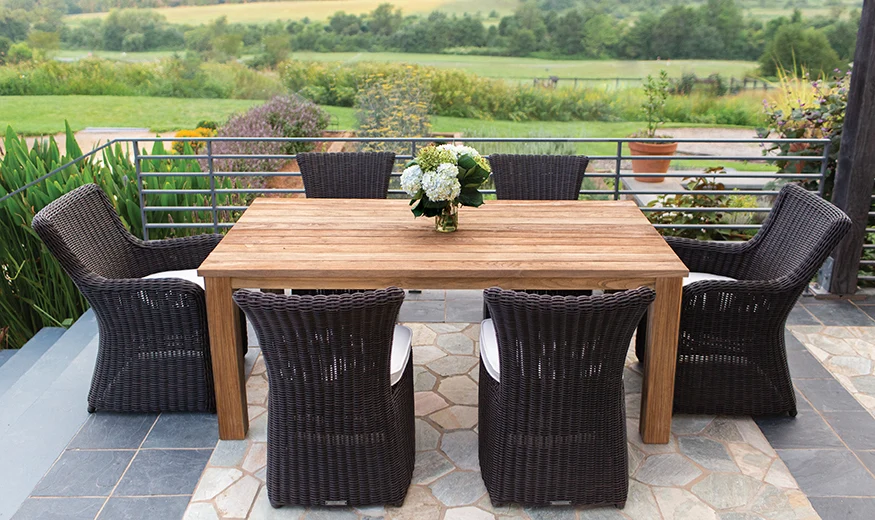 73" Rectangular Dining Table — Kingsley Bate range-page photograph