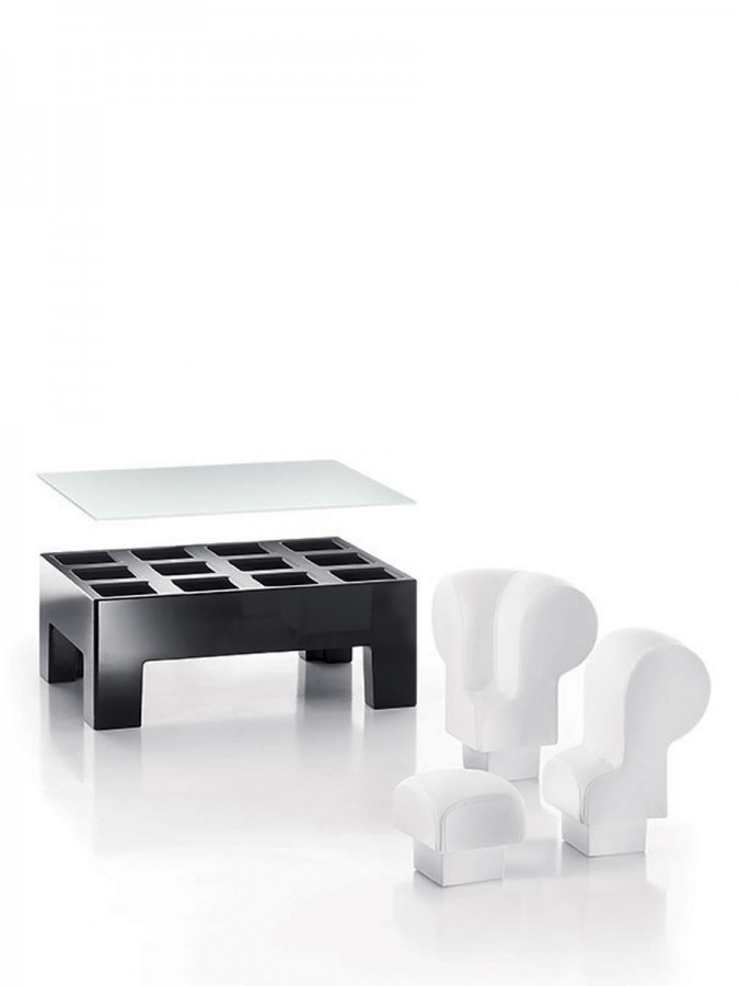 MYYOUR Modì Tavolino con piano in vetro Coffee table with glass top