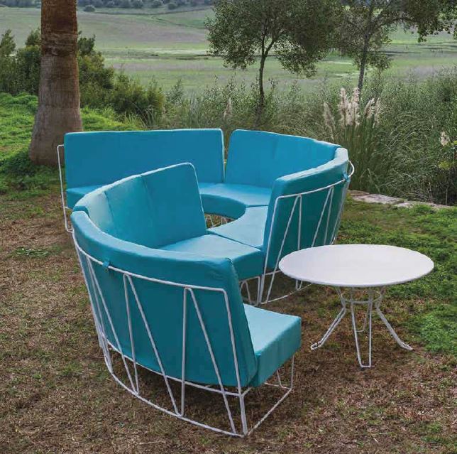 Curved Modular sofa — iSiMAR archive photograph
