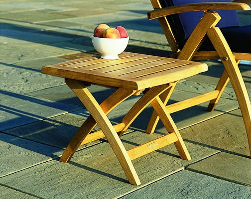 Catalina Ottoman/End Table — Kingsley Bate archive photograph