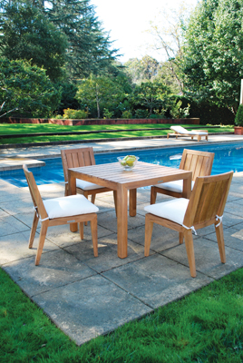 Square Dining Table — Kingsley Bate archive photograph