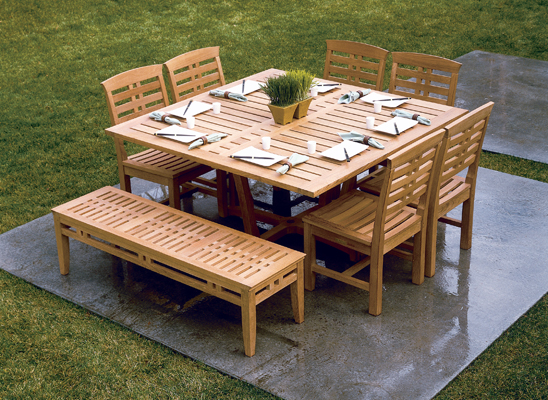 Mandalay 5' Backless Bench — Kingsley Bate archive photograph