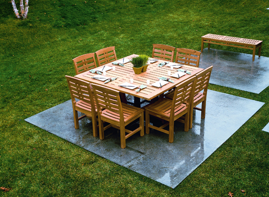 Mandalay 60" Square Dining Table — Kingsley Bate archive photograph