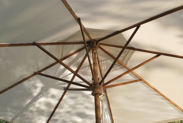 9' Umbrella 1.5" Pole — Kingsley Bate archive photograph