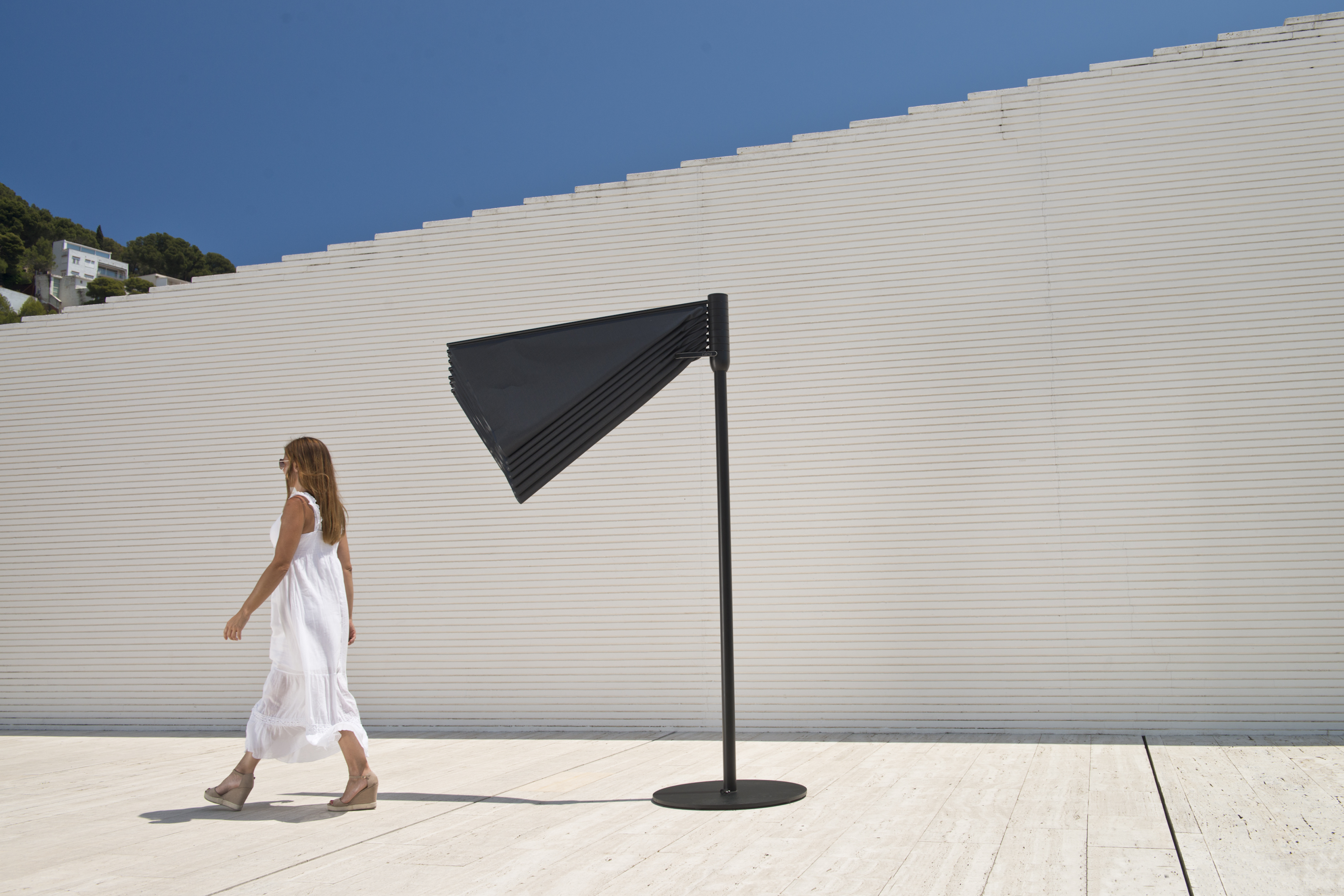 Om umbrella — CALMA archive photograph