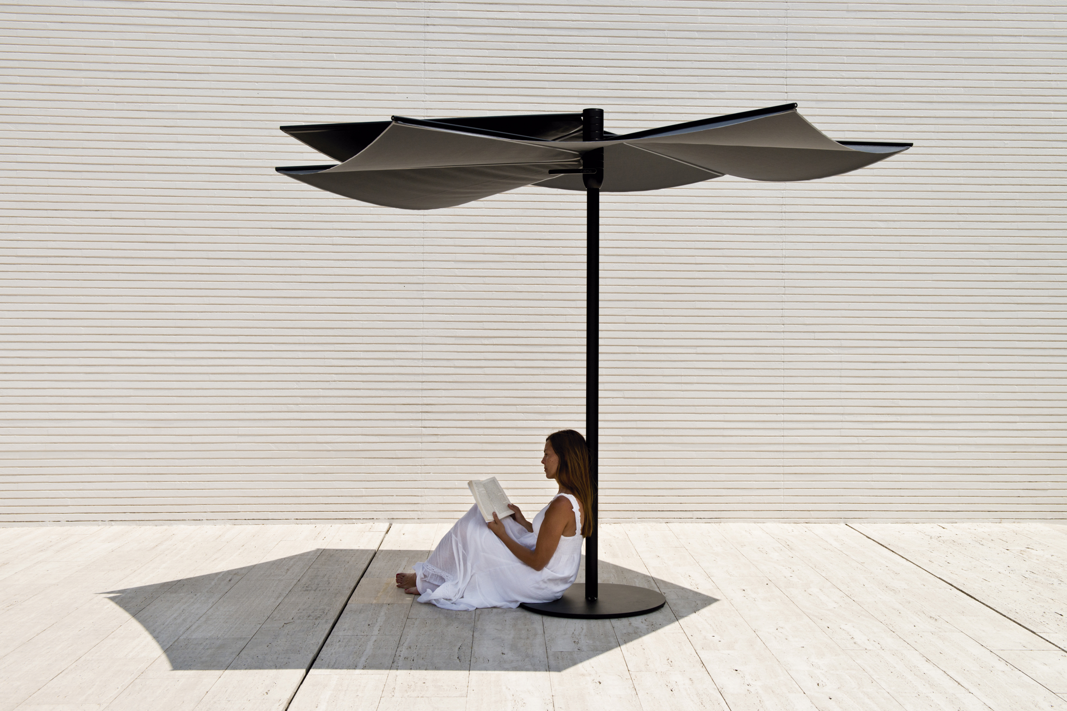 Om umbrella — CALMA archive photograph