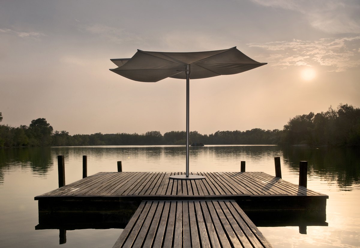 Om umbrella — CALMA archive photograph