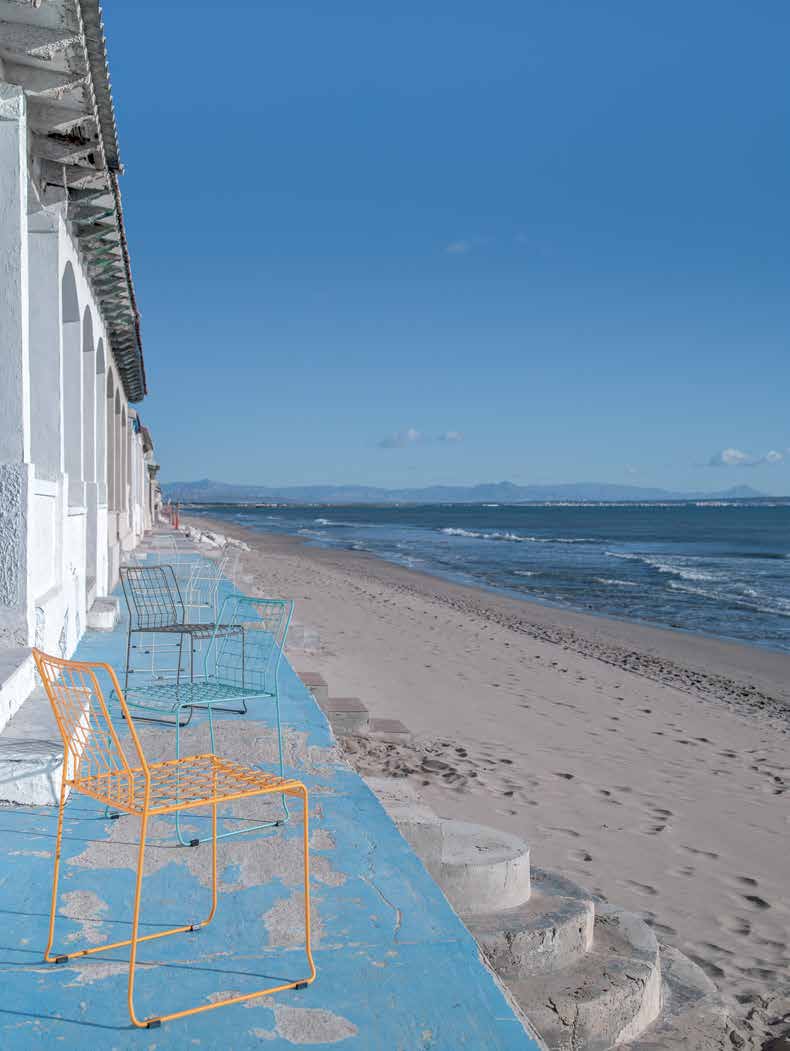 Rotterdam Chairs / Natural honey RAL 1028 / Turquoise blue RAL 6027 / Taupe grey RAL 7006 / Sand beige RAL 7032 — iSiMAR catalogue photography
