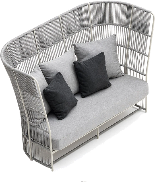 Varaschin Tibidabo High back sofa - CUSHIONS INCLUDED: 45x45 2 pz, 60x60 3 pz