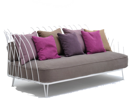 Varaschin Swirl Sofa - CUSHIONS INCLUDED: SCHIENALI 2 pz, 35X60 2 pz, 45X45 4 pz