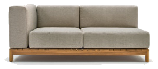 Varaschin Barcode modular sofa composition (90 180 90 67 67 20 70 90)