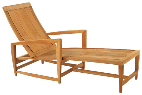 Kingsley Bate Amalfi Chaise with Arms