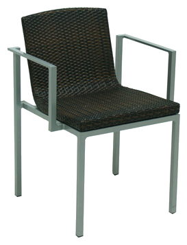 CALMA Una stackable wicker armchair