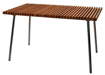 CALMA Trama rectangular dining table