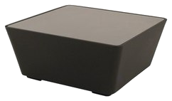 CALMA Cube coffee table with glass top