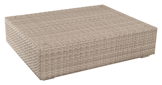 CALMA Cubic wicker rectangular footstool