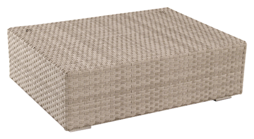 CALMA Cubic wicker rectangular footstool
