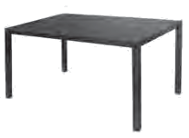 CALMA Una rectangular dining table