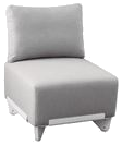 CALMA Plecs extension 1 square with cushions