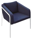 CALMA Nua lounge chair with cushions